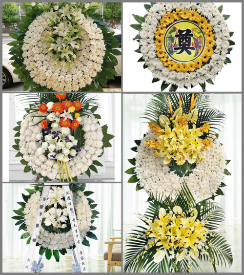 福建三明明溪县胡坊镇肖家山村花圈速递